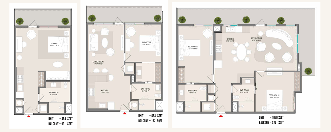 SARAI Residences Unit Plans Breakdown